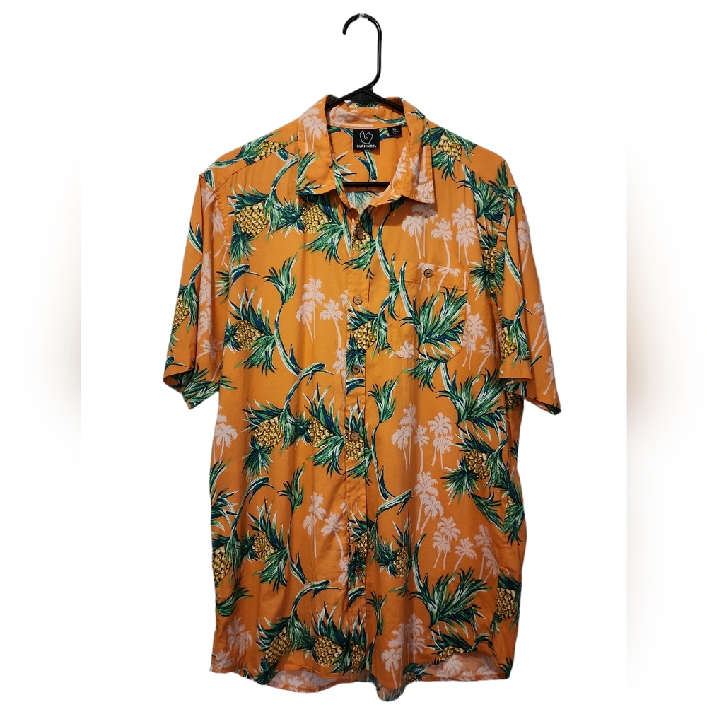 Men's XL Burnside Hawaii retirement vacation Pineapple camps type shirt
